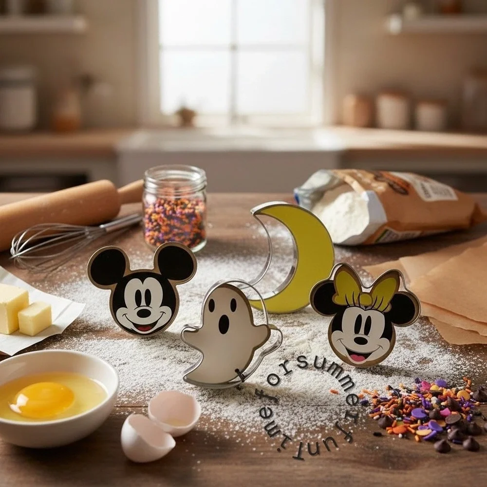 Disney Mickey Minnie Mouse Halloween Cookie Cutter Set 4 Piece‎ Moon Ghost